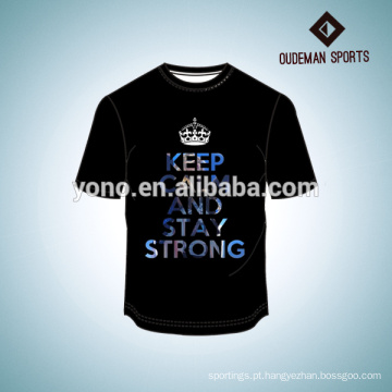 Custom mais recente design elegante homens camiseta